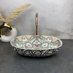 Custom made Oval handmade basin sink - artisan bathroom vessel wash hand sink - Image 6