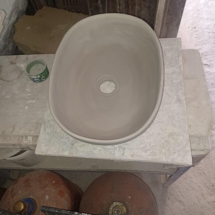 Oval Ceramic Wash Basin-Moroccan Bath Sink-Oval Pottery Basin-Vanity Sink-Hand Painted Basin-Oval Ceramic Tub-Clay Sinks-Bathroom Renovation - Image 7