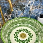 Serene Verde Custom Made Green Ceramic Bathroom Basin - Ceramic Bathroom Vanity Centerpiece for Eco-Friendly Decor - Vessel Sink - Image 7